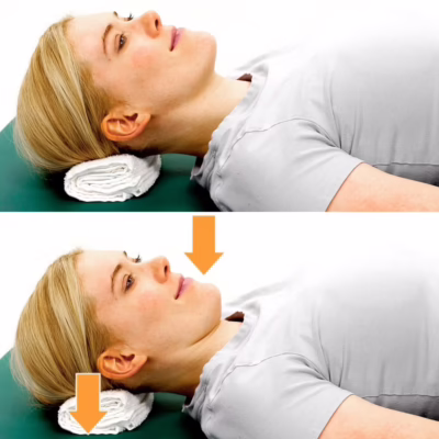 Chin Tuck neck strengthening exercises
