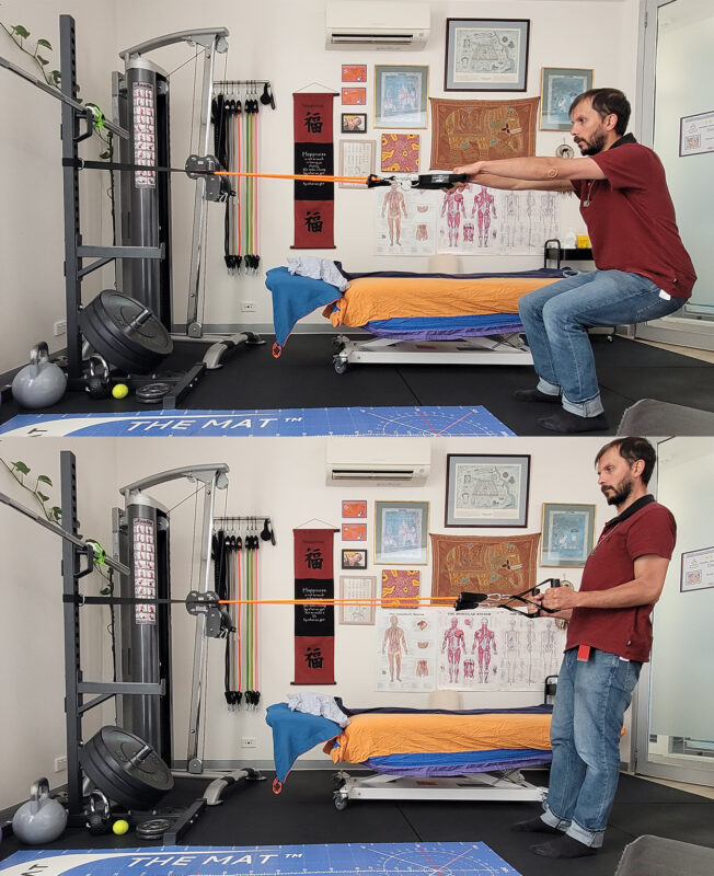 Giovanni performing KLT exercises for a Fitness Class in his Fitzroy North Studio